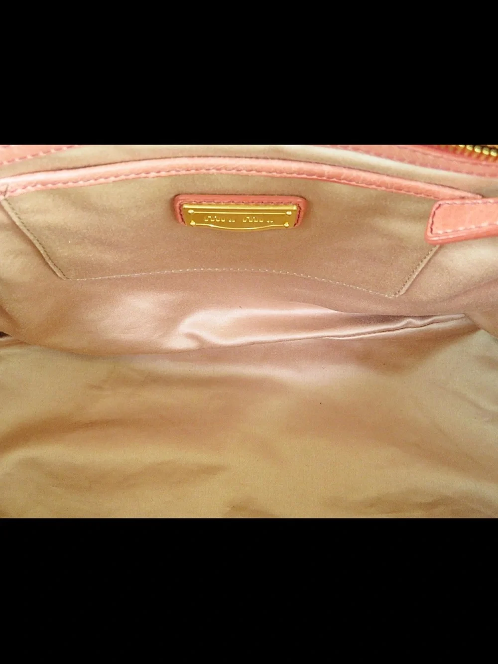 Miu Miu Coral Quilted Leather Top-Handle Bag
